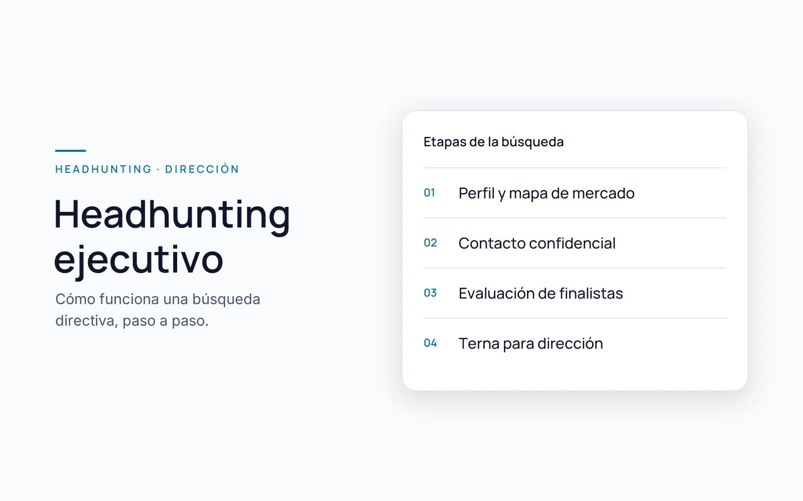 Visual editorial de headhunting ejecutivo en México
